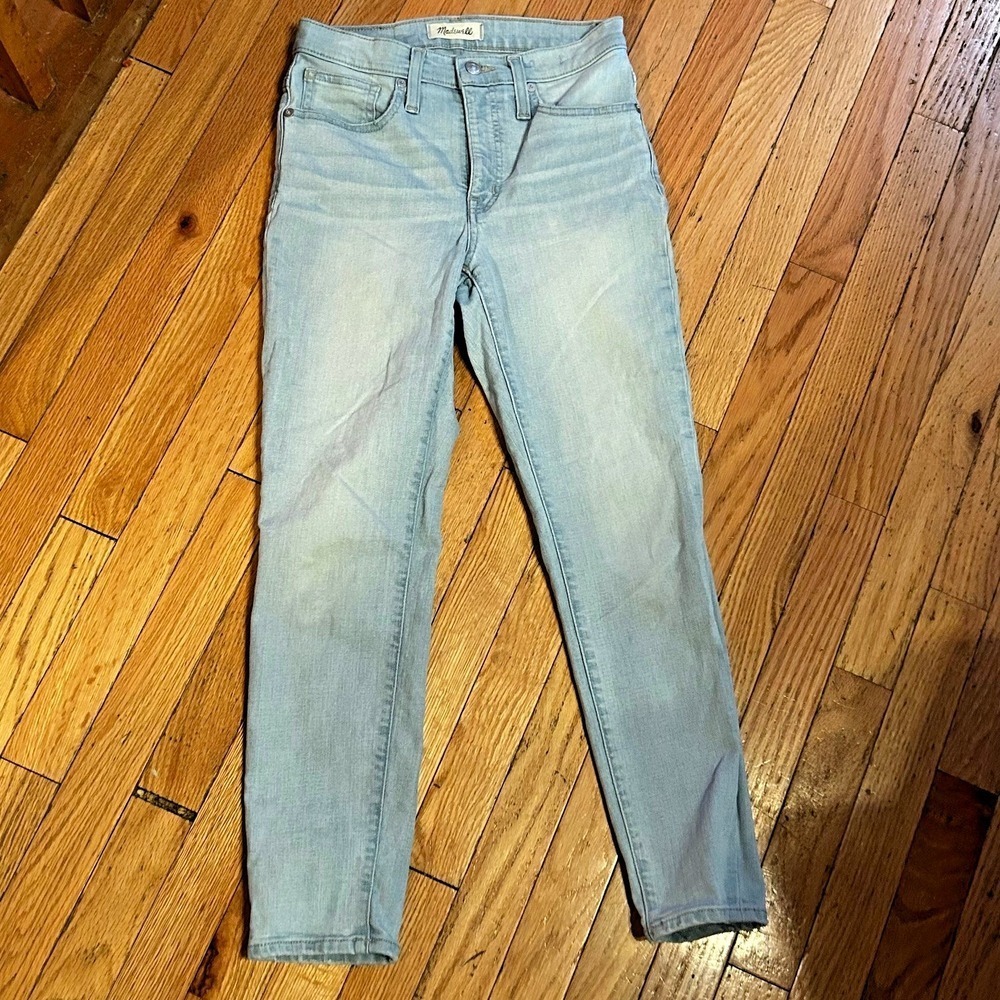 Madewell Light Wash Denim Skinny Crop Jeans Size 25 T44-12